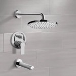 Remer TSF50 Tub and Shower Faucet Set with Rain Shower Head
